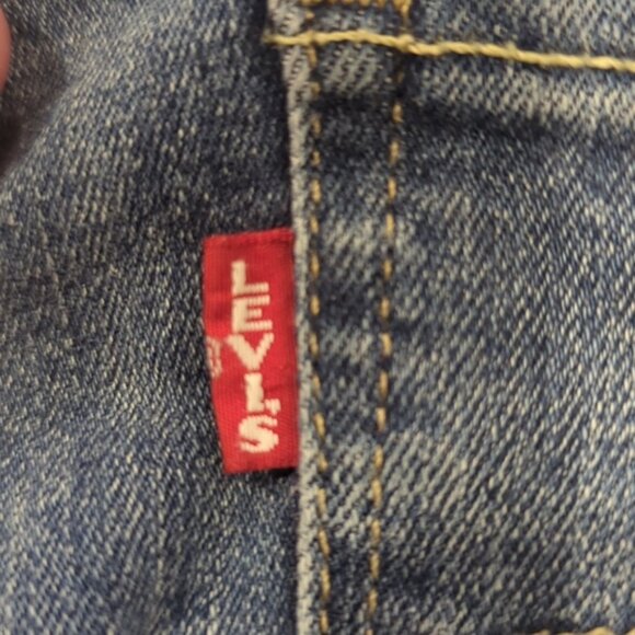 Levi's 721 high rise skinny distressed raw hem jeans premium Big E - Picture 8 of 10